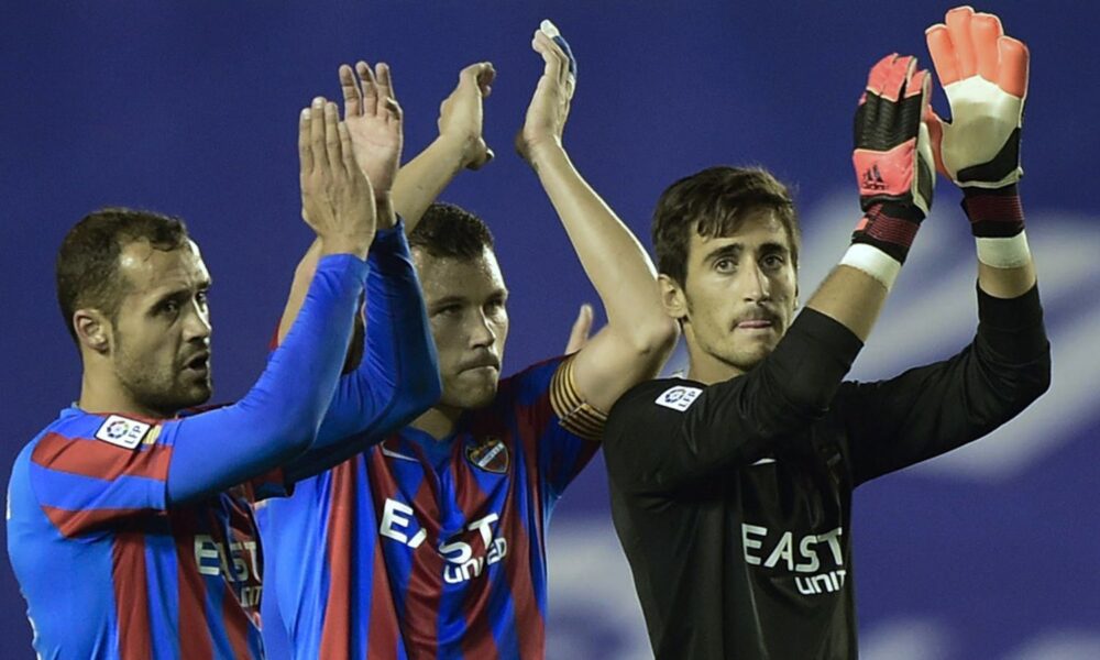 Levante is 12th with 34 points, Seventh Valencia scored 43 points