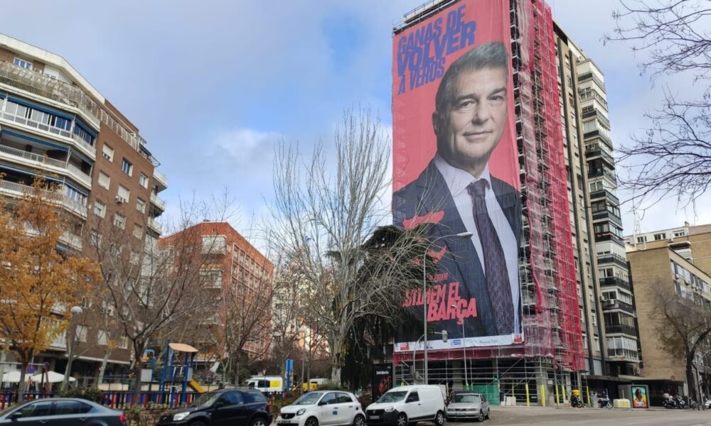 Laporta greets Madrid with his new Barcelona presidential campaign