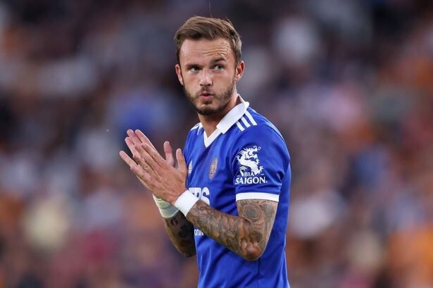 James Maddison applauds the performance of the Man United star